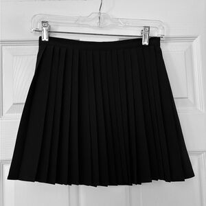 Fun Black Pleated Skirt